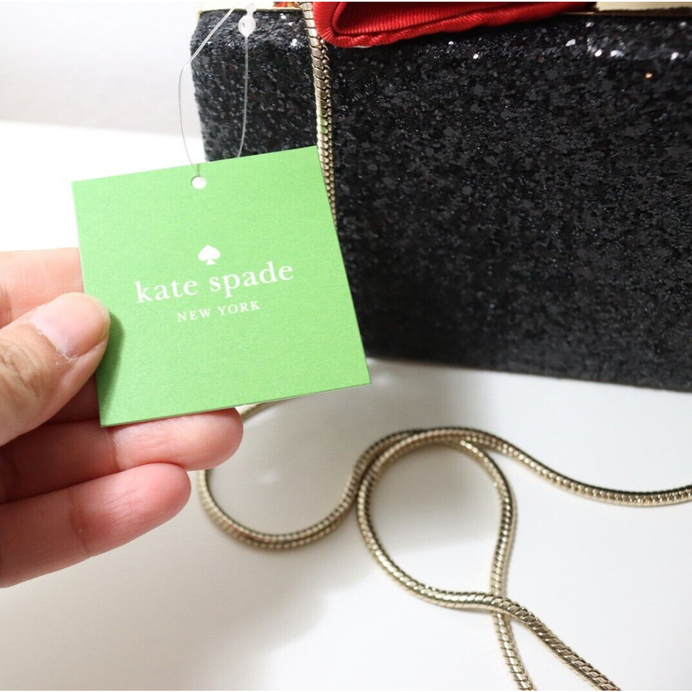 NWT Kate Spade x Disney Minnie Mouse BOW CLUTCH Crossbody Hand BAG Purse $328 - Picture 4 of 15